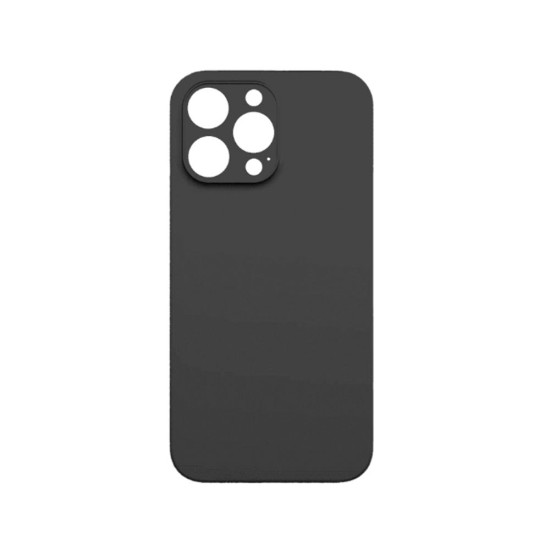 Silicone Case with Camera Shield for Apple iPhone 12 Pro Black